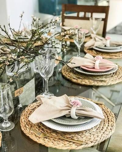 7 ideias de mesa posta simples e elegante Mesa Posta Simples