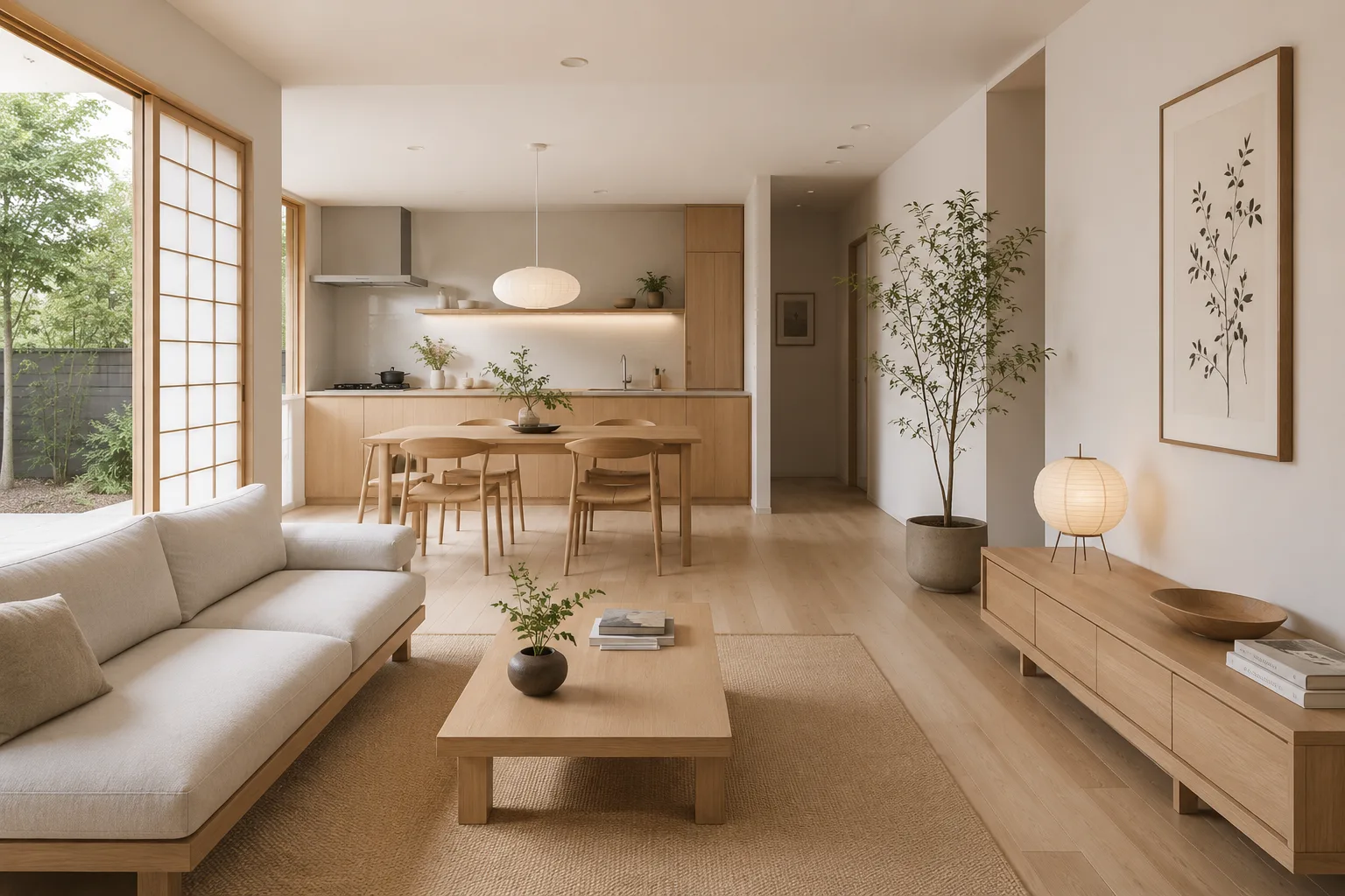 Casa organizada no estilo minimalista com método KonMari