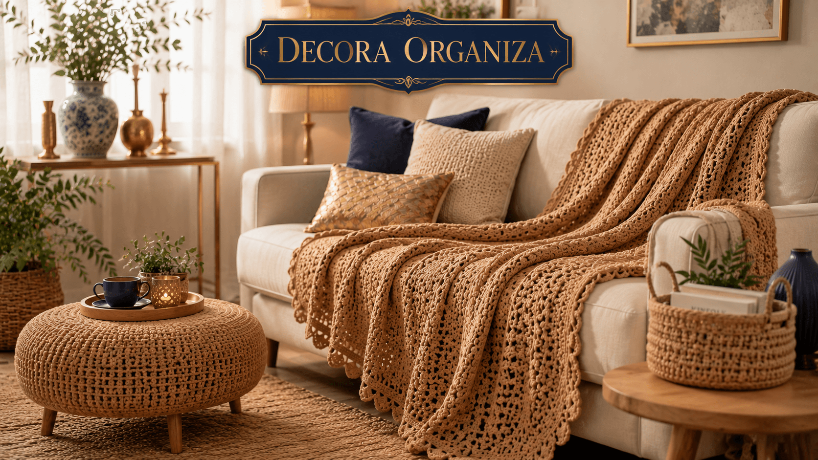 Crochê Funcional para Casa: Beleza que Também Organiza