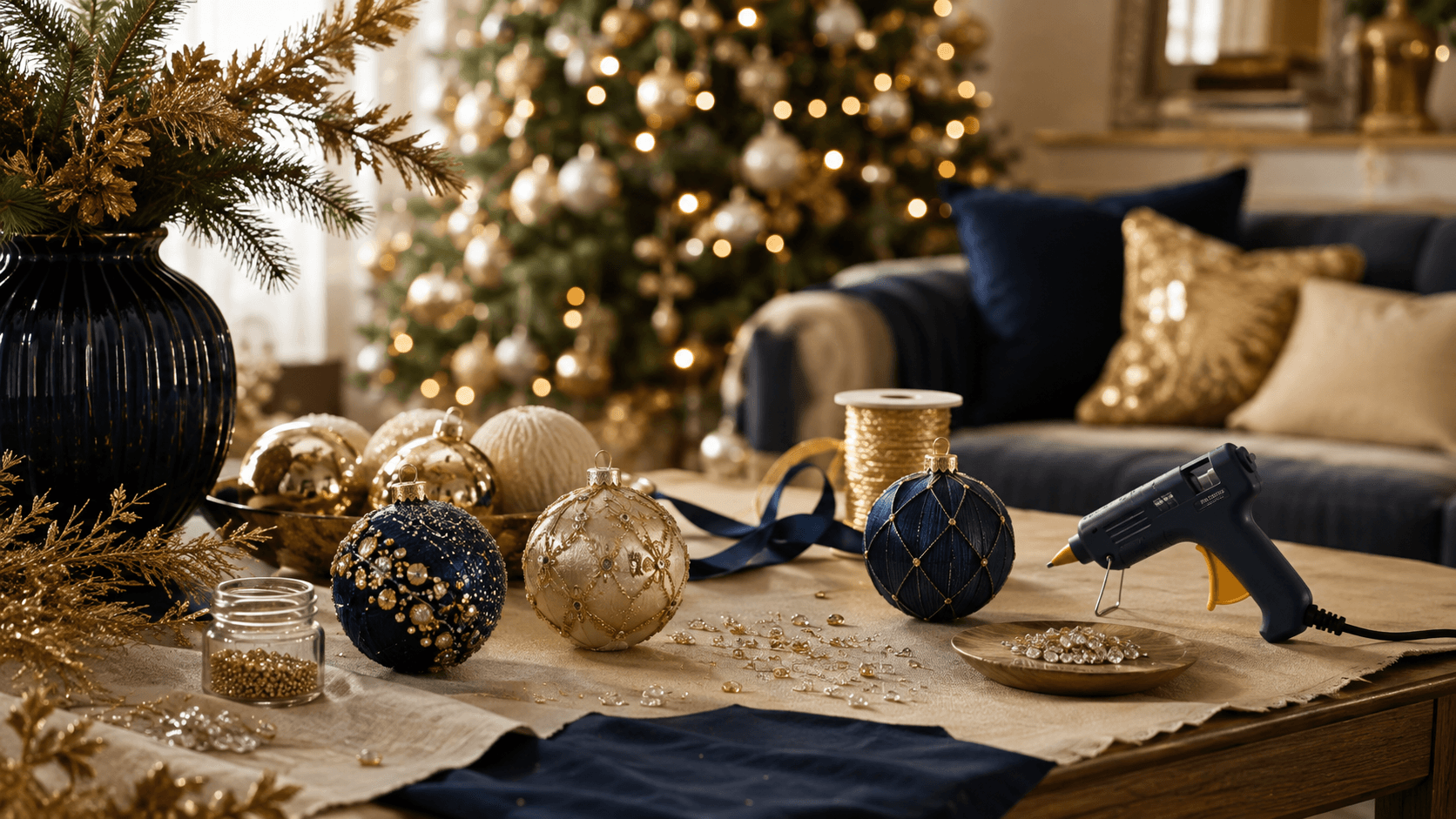decoração de natal gastando pouco com bolas de natal recicladas e artesanais