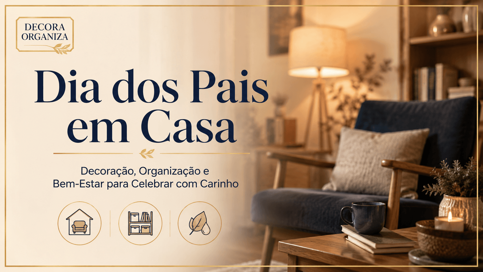 Capa - Dia dos Pais em Casa: Decoração, Organização e Bem-Estar
