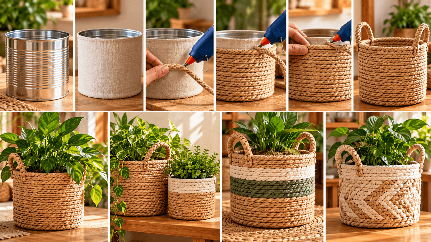 Cestos DIY: ideias criativas para organizar e decorar a casa Materiais e etapas para transformar uma embalagem em cesto cachepot