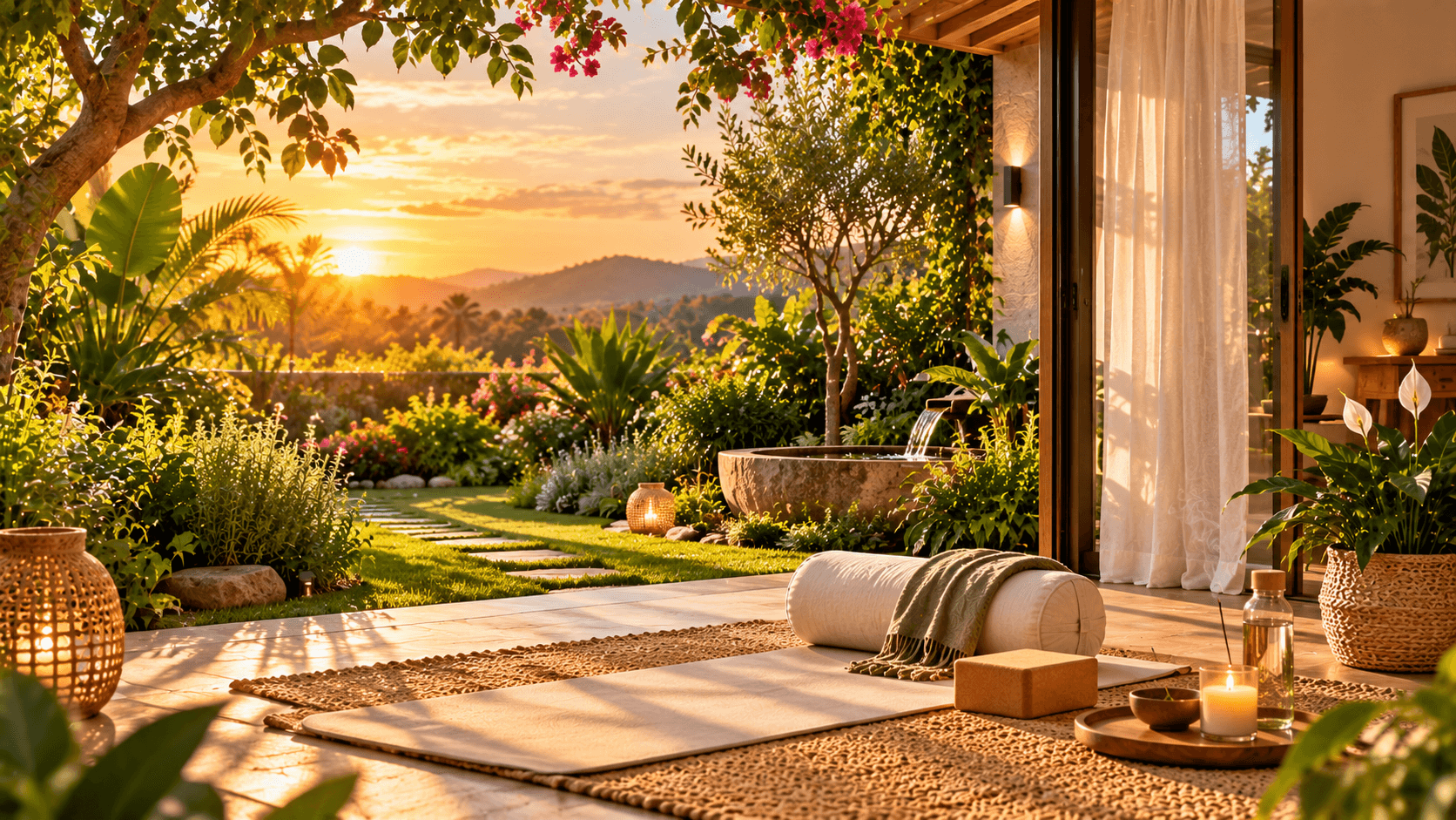 Como Deixar a Casa Mais Fresca sem Ar-Condicionado: Estratégias que Realmente Funcionam Cantinho tranquilo ao ar livre com espaço para relaxamento