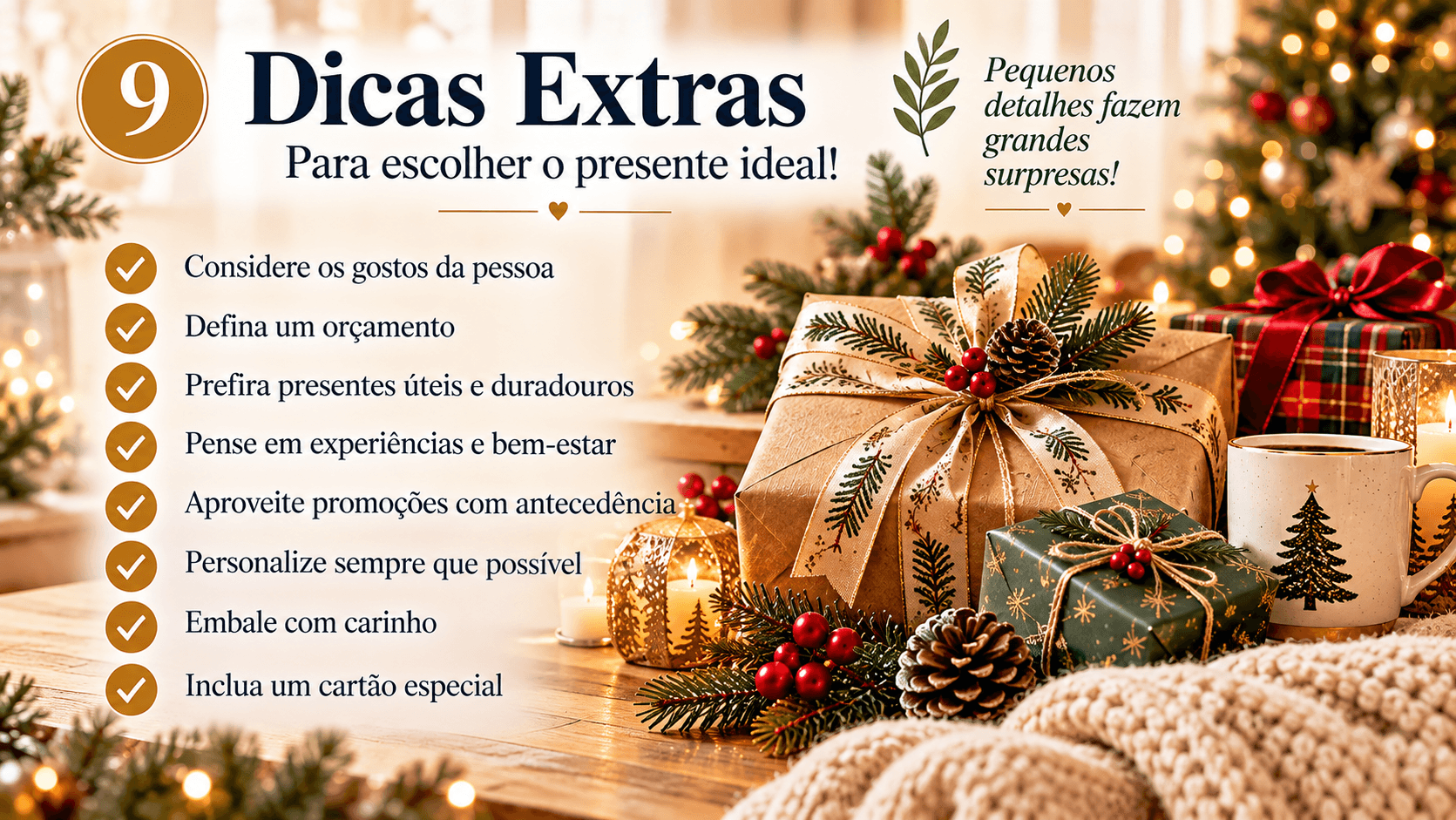 25 Presentes de Natal Criativos e Úteis: Ideias para Todos os Gostos e Orçamentos Dicas para escolher o presente ideal, respeitando gostos e orçamento